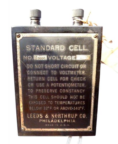 Antique leeds &amp; northrup standard cell philadelphia lab scientific battery for sale