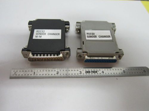 LOT 2 EA CONNECTOR ADAPTERS RS232 GENDER CHANGER AS PICTURED BIN#H1-38