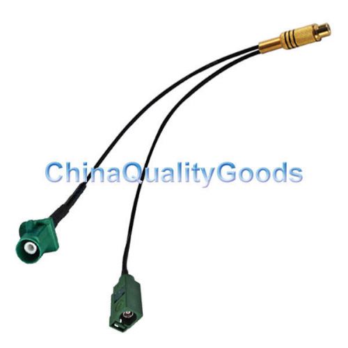 Rca jack to fakra e male to fakra e female pigtail cable rg174 15cm for sale