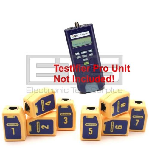Test-Um JDSU Testifier Pro TP650 TP610 Network Remote Identifiers Set 1-8