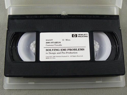 Hp video - solving emi problems in design and pre-production - 12 minutes vhs for sale