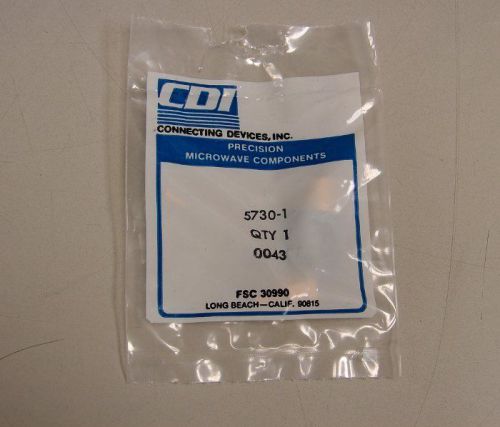 (2) cdi 5730-1 sma-male connectors 26.5ghz max 50 ohms, gold plated, new for sale