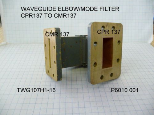 WAVEGUIDE ELBOW/MODE FILTER CPR137 TO CMR 137