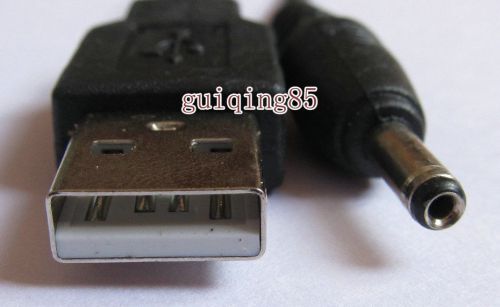 2x usb a 2.0 male to dc 3.5x1.35mm male power supply extension cable / cord 75cm for sale