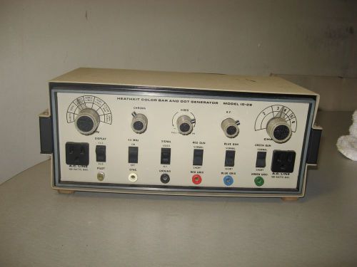 Vintage Heathkit Color Bar and Dot Generator IG-28 w/ Connectors - Untested