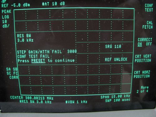 Agilent 8590L Portable RF Spectrum Analyzer, 9kHz to 1.8GHz, SOLD AS IS