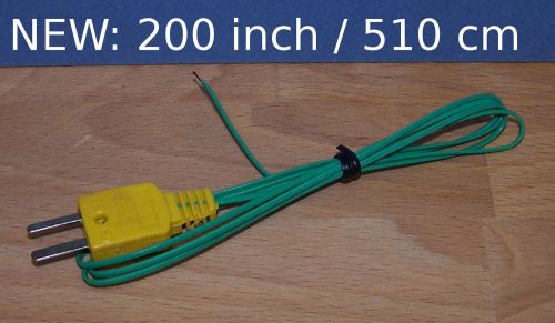 Extra Long 200 inch K-Type Thermocouple Wire for Digital Thermometer Temperature