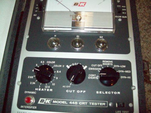 B&amp;K Model 445 CRT Cathode Rejuvenator Radio Television Tube Tester