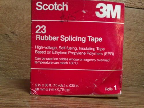 Scotch 3M 23 2&#034;X30&#039; Rubber Splicing Tape