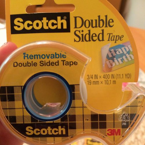 **NEW** Scotch (3) REMOVABLE Double Sided Tape FAST FREE SHIPPING