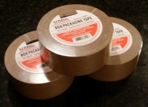 5 Rolls of u haul box packaging tape  1 3/4&#034; X 55 yards. New quality