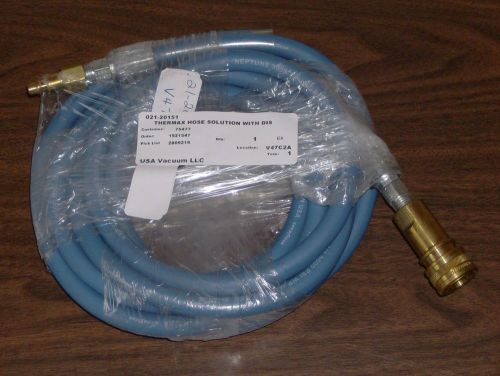 Thermax cp5 cp-5 15&#039; hot water solution hose w/ disconnects model 021-20151 new for sale