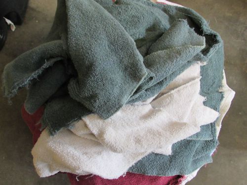 15 LBS Of Reclaimed 100% Cotton Terry Towel Rags