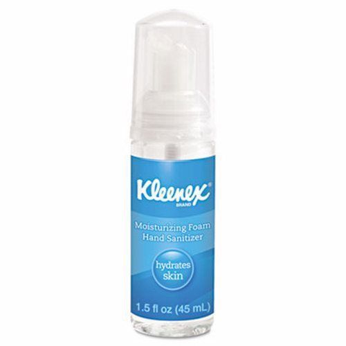 Kleenex Moisturizing Foam Hand Sanitizer, 1.5 oz, Clear, 24/Carton (KCC34091)