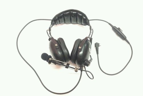 BearCom Headset FOR Motorola 2 pin Noise Canceling HEAVY DUTY Aviation RACING