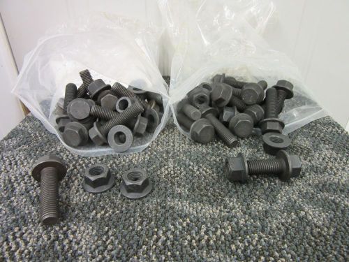 28 grade 8 bolts nuts black 3/4&#034; -10 x 2 3/4&#034; automotive industrial new for sale