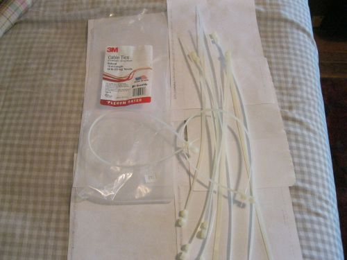 LOT OF 20 NEW 3M 15 INCHES LENGTH WIRE CABLE TIES~50 POUNDS TENSILE~MADE IN USA