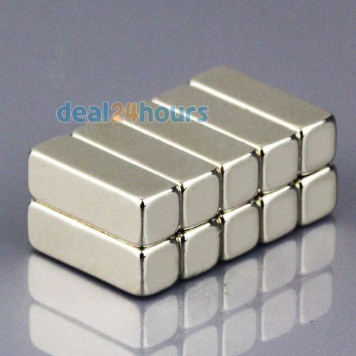 10 x Strong Small Block Cuboid Magnets 12mm x 4mm x 4mm Rare Earth Neodymium N50