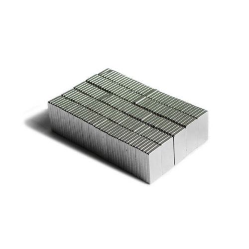 200pcs 3/8&#034; x 3/16&#034; x 1/32&#034; Blocks 10x5x1mm Neodymium Magnets Fridge Craft N35