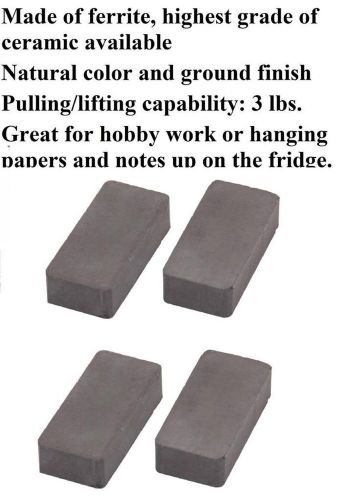 New 4 Hobby Craft Magnet Block 1 7/8&#034; L x 7/8 W x 3/8 H  3 lb General Purpose