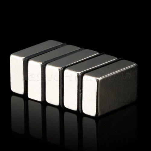 5Pcs N50 Super Strong Block Cuboid Magnets Rare Earth Neodymium Craft 30x20x10mm