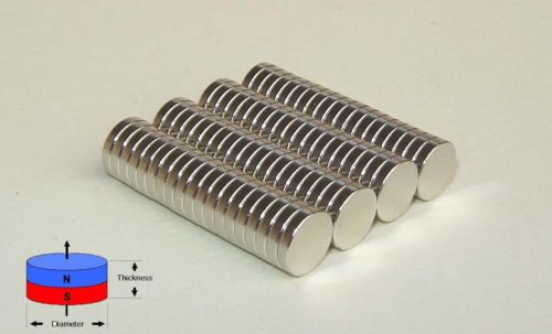 50 pcs of  neodymium disc magnets 3/8&#034;dia x 1/16&#034; for sale