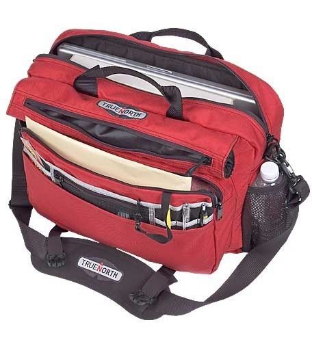 True north travel bag velocity briefcase color red for sale