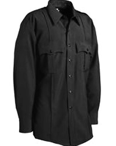 ELBECO TEX-TROP BLACK UNIFORM SHIRT Long Sleeve Size 18 ( 34 ) * FREE SHIPPING *