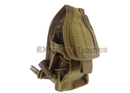 Condor coyote tan molle ma56 belt carabiner hhr radio holster pouch l/r antenna for sale