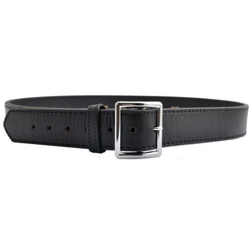 Boston Leather 6505L-3-40 1.75&#034;W BW Black Fully Lined Leather Garrison Belt 40&#034;