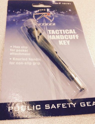 New rothco police duty 4&#034; pocket clip style universal master handcuff key for sale