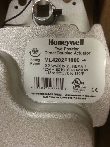 Honeywell direct coupled actuator ml4202f1000 for sale