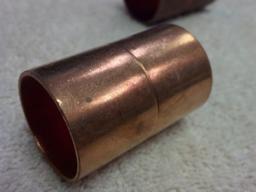 Copper Coupling For 1-1/8&#034; O.D. Copper, *WITH STOP RING, COPPER FITTING