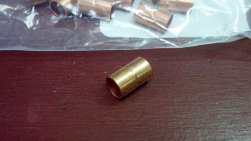 Copper coupling for 3/8&#034; o.d. tubing one coupling w/ stop ring for sale