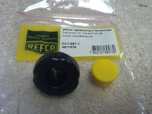Refco, 3 &amp; 4-way refco manifolds, replacement knob, yellow insert, m4-7-set-y for sale