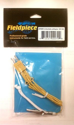 Fieldpiece atwb1 k-type wet bulb thermocouple with alligator clip for sale