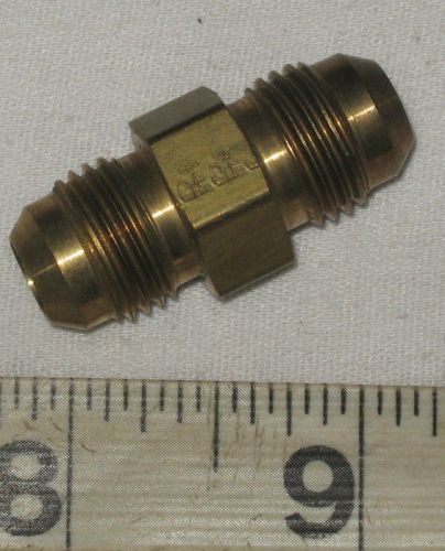 Parker 37° flare/an tube union coupling fitting -6 (3/8&#039;) jic  *free shipping* for sale