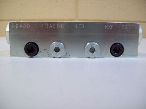 Graco lubriquip mxp-050 trabon modular divider valve - nnb - free shipping! for sale