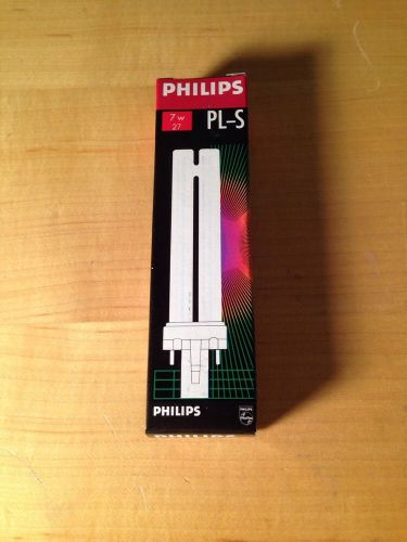 Philips PL-S 7W/27 Compact Fluorescent Lamp, light bulb 7 watts
