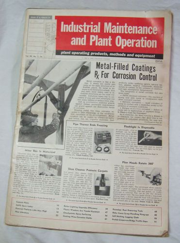 Vintage Jan.1968 Industrial Maintenance &amp; Plant Operation Catalog