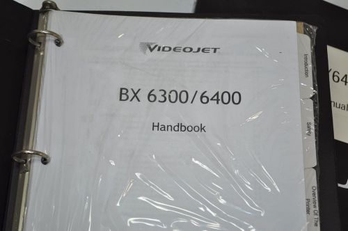 VideoJet Handbook for BX 6300 / 6400 BX6300 Printer Coder