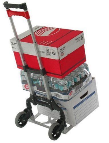 Magna cart personal 150 lb capacity aluminum folding hand truck dolly carrier for sale