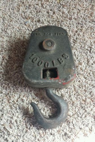 VINTAGE ANTIQUE  LARGE 1000 POUND PULLEY SHAW BOX