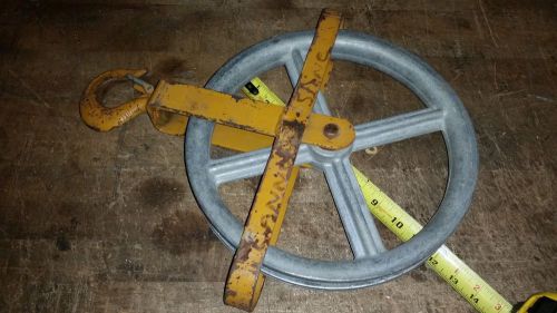 12&#034; Gin Roofers Steel Shell Block Roller Bushed pulley sheave