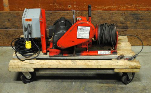 Thern electric winch single phase motor 3200 lbs rating baldor motor hoist for sale