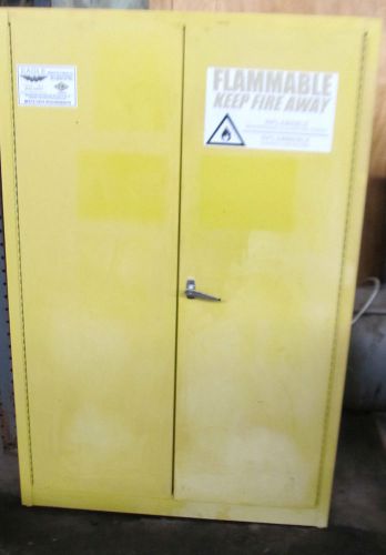 Eagle 1947 flammable storage cabinet  45 gal  3 shelves for sale
