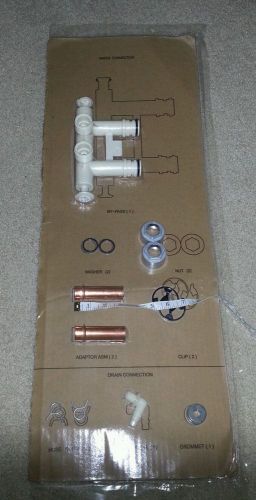 water connection kit. copper, nuts, washer, by-pass, grommet, ect.