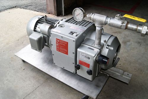Becker vacuum pump 3 hp kvt 2.60 oil less 1&#034; 230/460v 3ph 1.8 kw w/ ss cart for sale