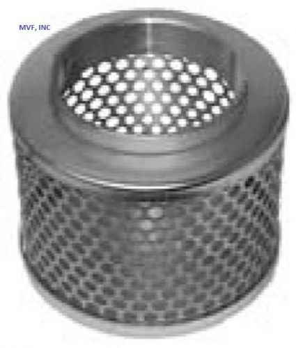 Strainer round hole 2-1/2&#034; female npt plated steel trash pump strainer &lt;rhs2.5wh for sale