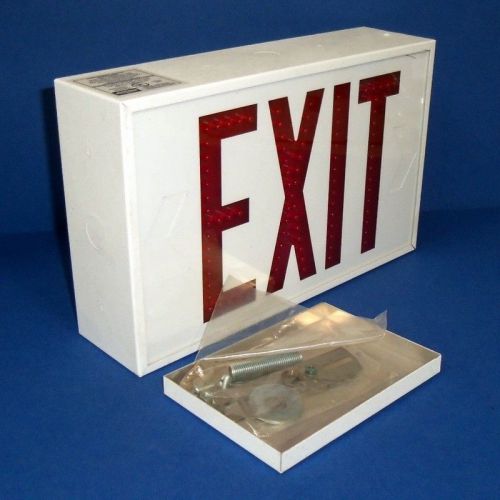 Hubbell led-2-em-rww  2-sided exit sign 120/227 vac, 60hz  (new in box) for sale